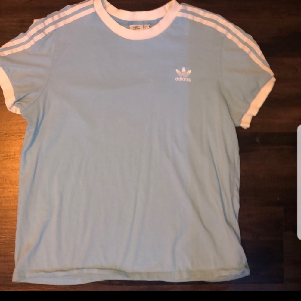 MENS Adidas Originals 3 Stripe Crewneck Tshirt